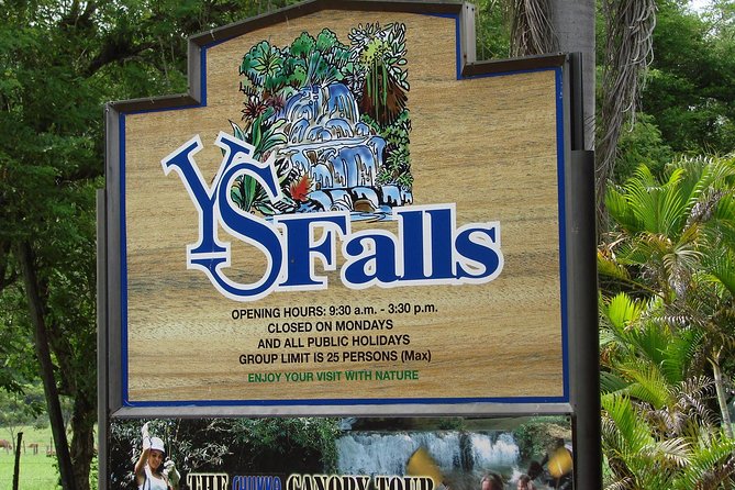 Appleton Estate Rum & Ys Falls private Transportation - Arriving at Ys Falls and taking the jitney