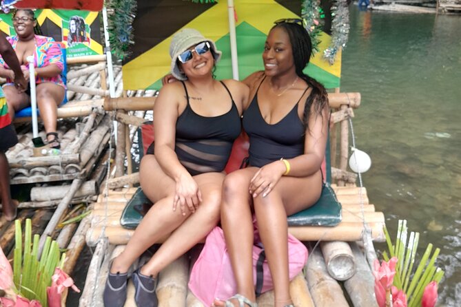 Bamboo rafting with Limestone Foot Massage free rum taste - The limestone foot massage