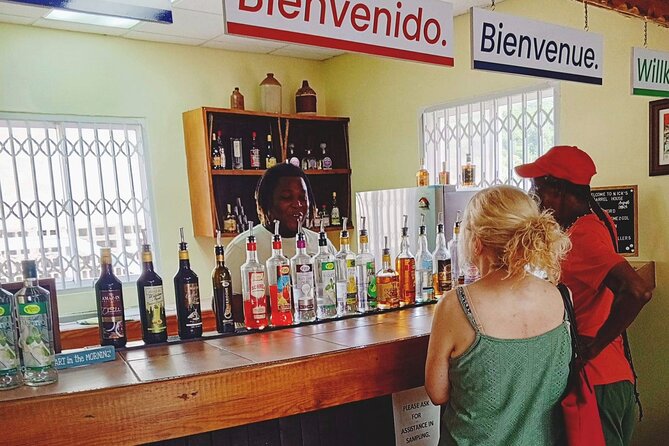 Bar Hopping and Grenadian Rum Tasting Tour - Annandale Falls with a drink at Wild Orchid Bar