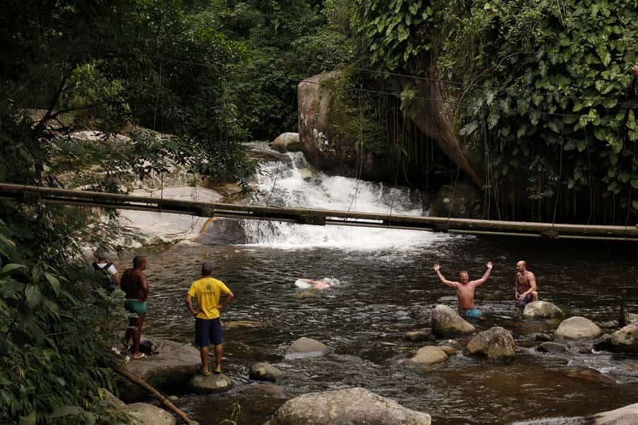 Full-Day Jungle Jeep Waterfall and Cachaça Distillery Tour - Lunch beside another waterfall