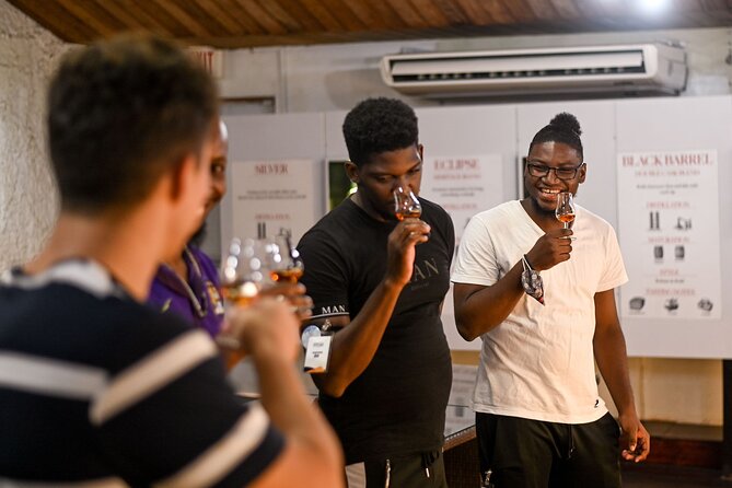 Mount Gay Signature Rum Tasting Experience - Four rums in the tasting room