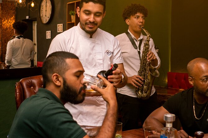 Rum & Rhythms a premium rum tasting with live music - The food board is a practical touch