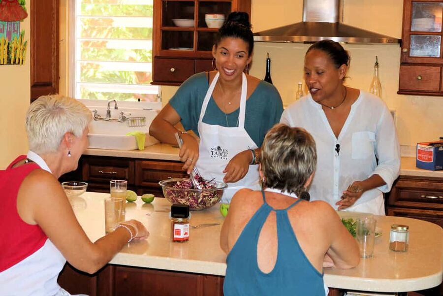 St. John's: Rum Cooking Class with 6 Rum Tastings - A hilltop kitchen with a view of the Caribbean