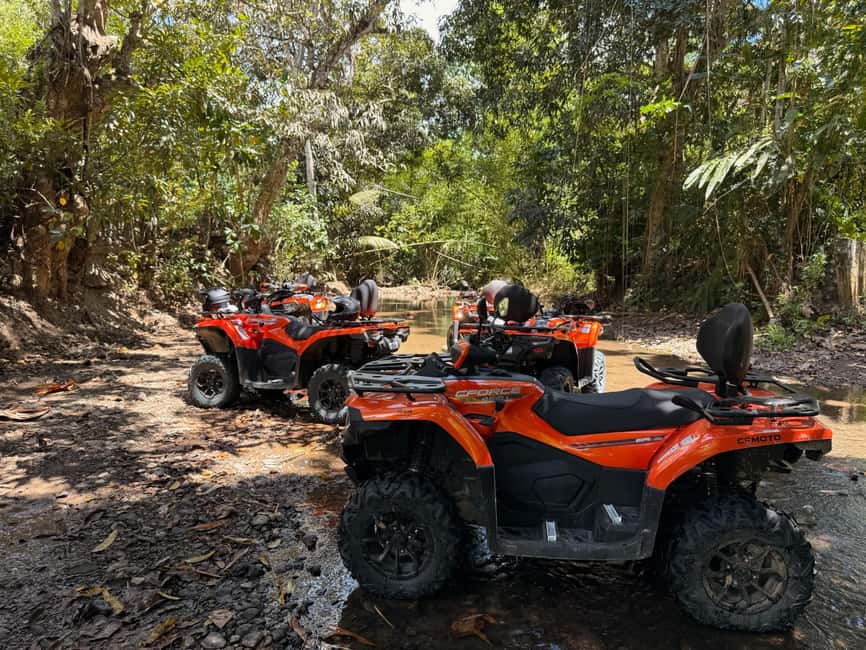 St. Lucia: ATV Tour with Beach Ride and Rum Tasting - Riding along the beach to Clive’s bar