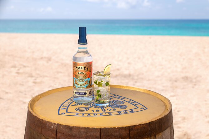 Stade's and Planteray Rum Tasting and Beach Experience - A rum tasting with sand at the edge