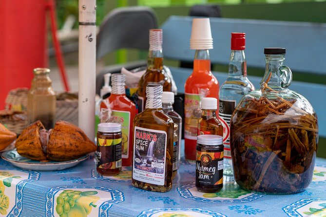 West Coast: Rum Distillery, Concord waterfall, Nutmeg processing - The guides make the road time count
